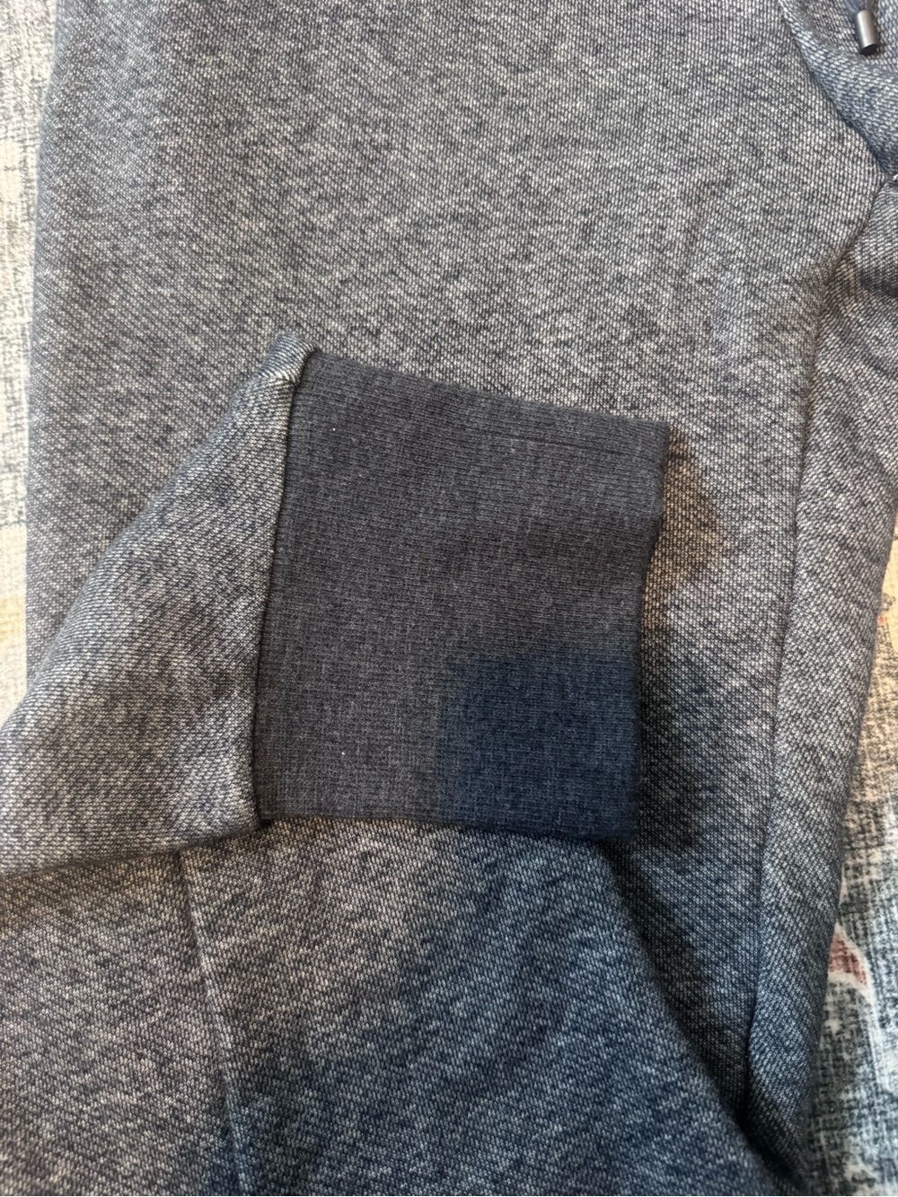 NWOT Vince Women’s Rib Cuff Jogger Sweatpants Heather Indigo Blue 100% Cotton M - Picture 8 of 11